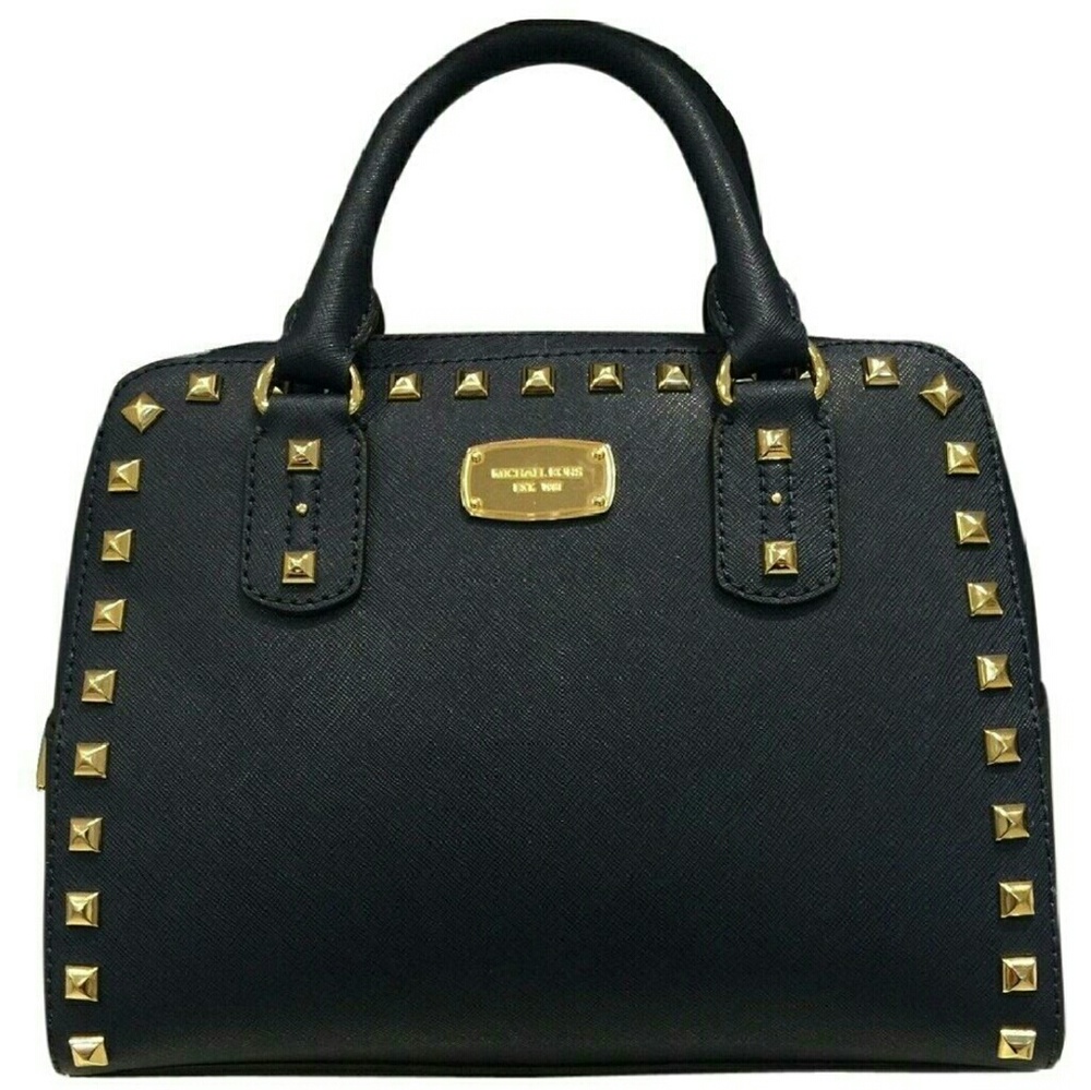 Michael Kors Saffiano Leather Stud Small Satchel