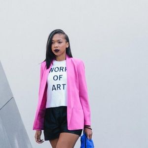 Hot pink blazer