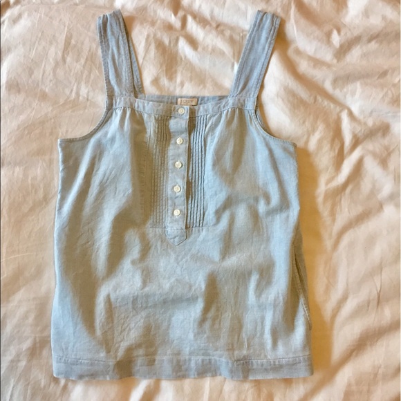 J. Crew Tops - J. Crew chambray tank