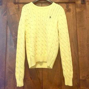 Yellow Ralph Lauren Cable-knit Sweater