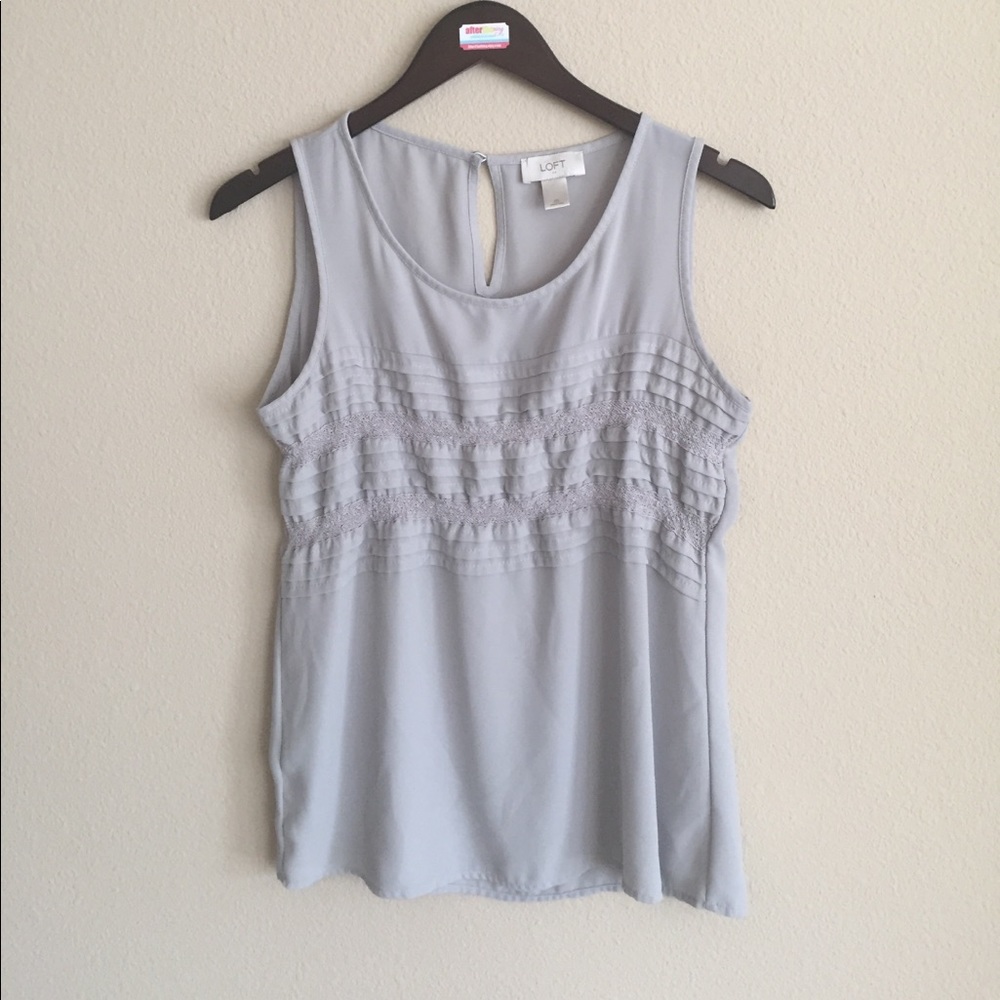 Grey Ann Taylor LOFT Top
