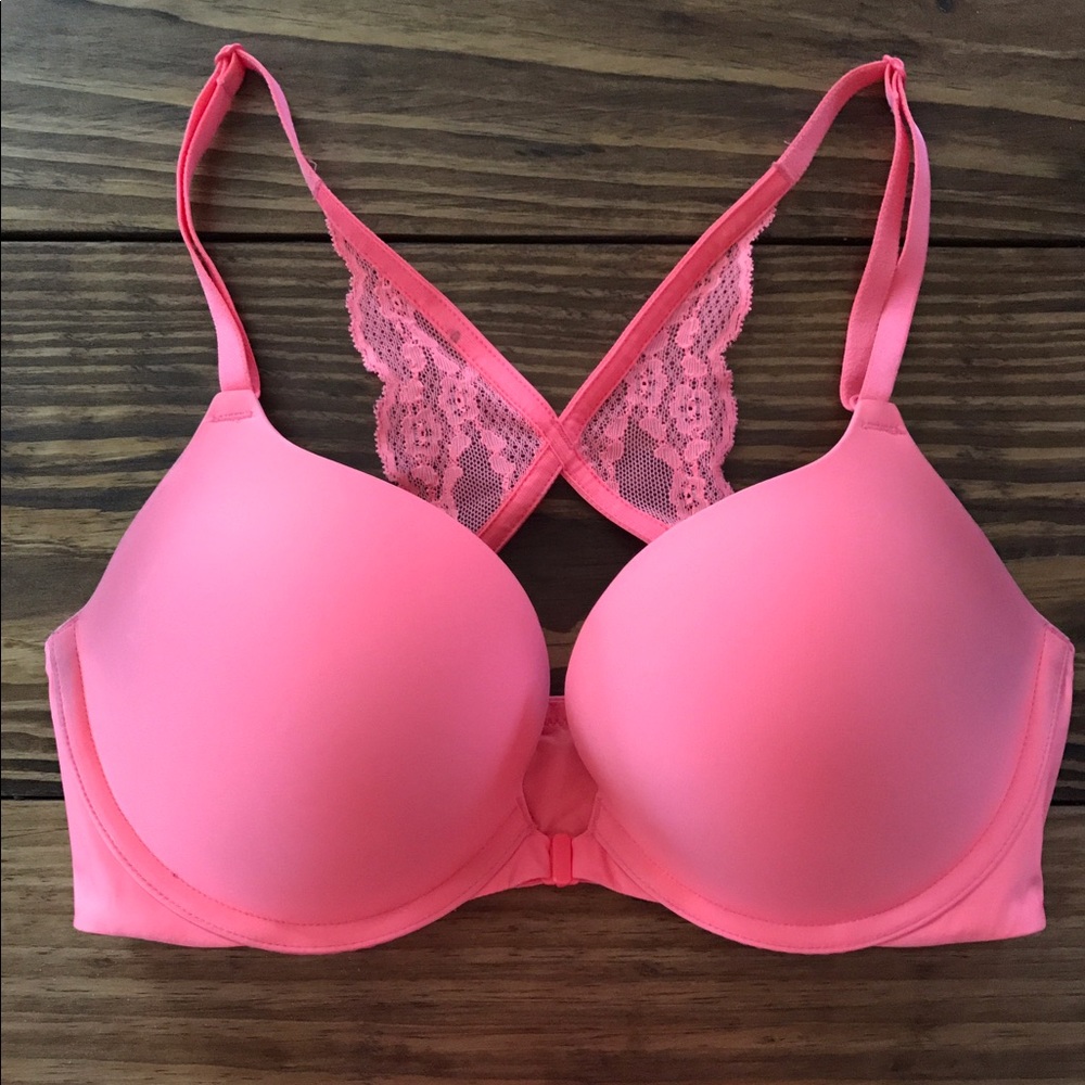 Victoria's Secret Front Clasp Push Up Bra 34D
