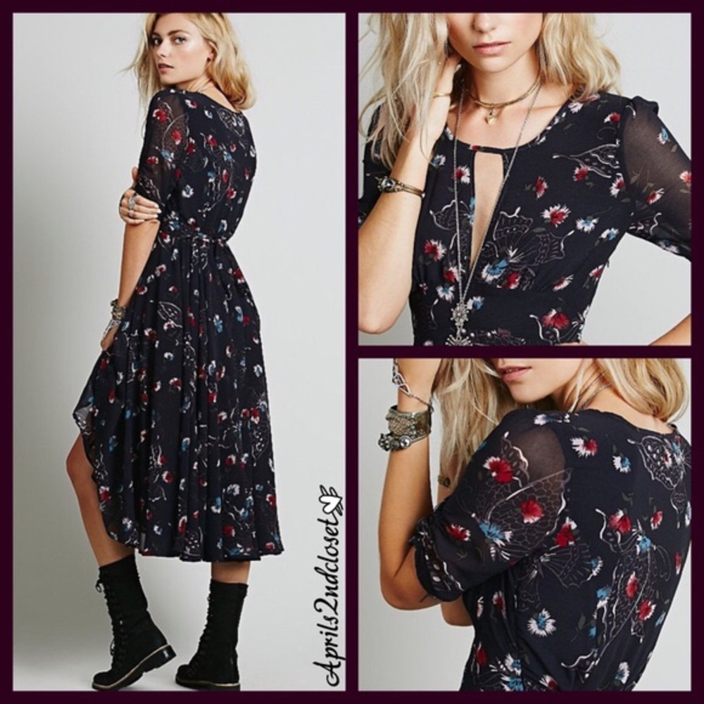 Free People Floral Bonnie Maxi