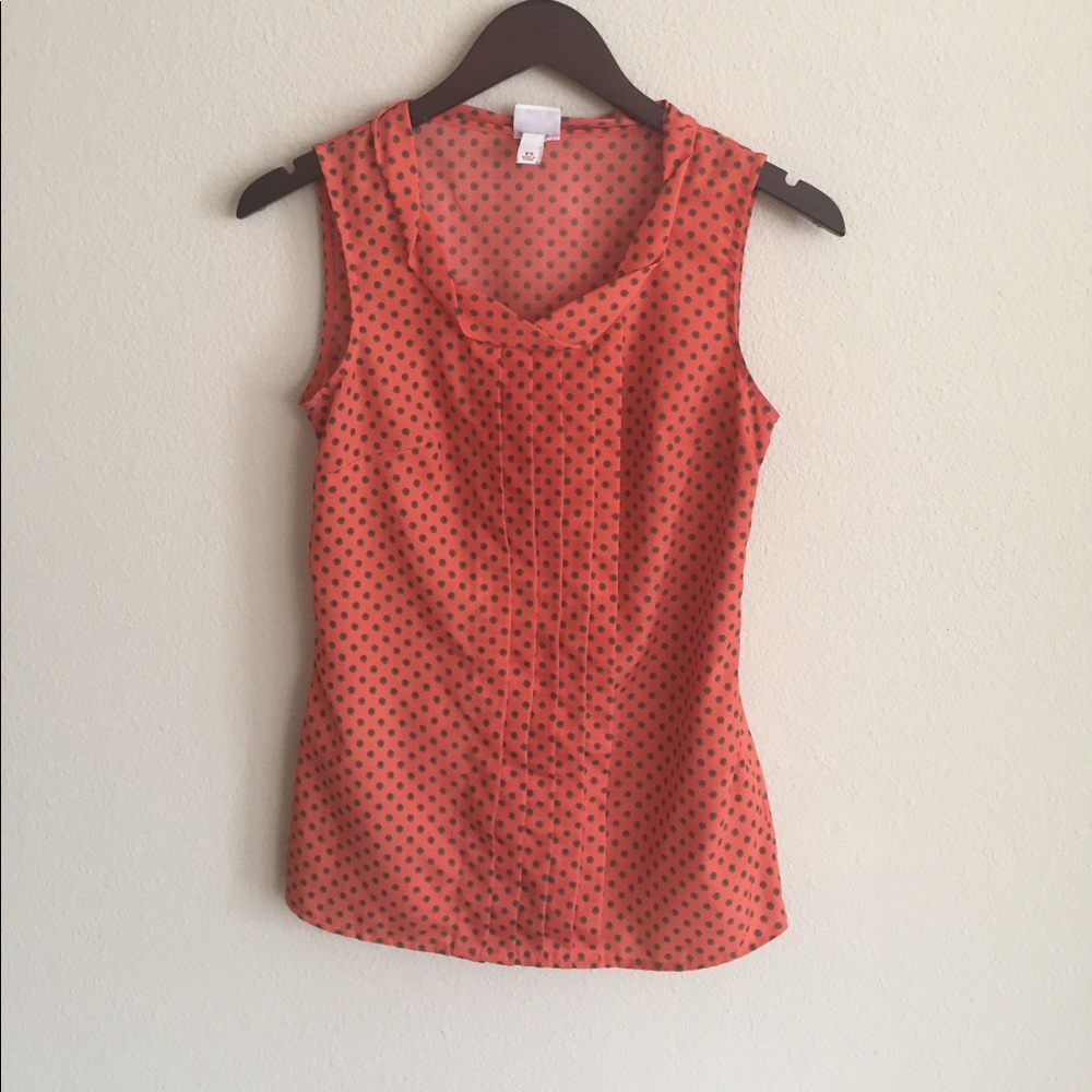Merona Orange Print Blouse