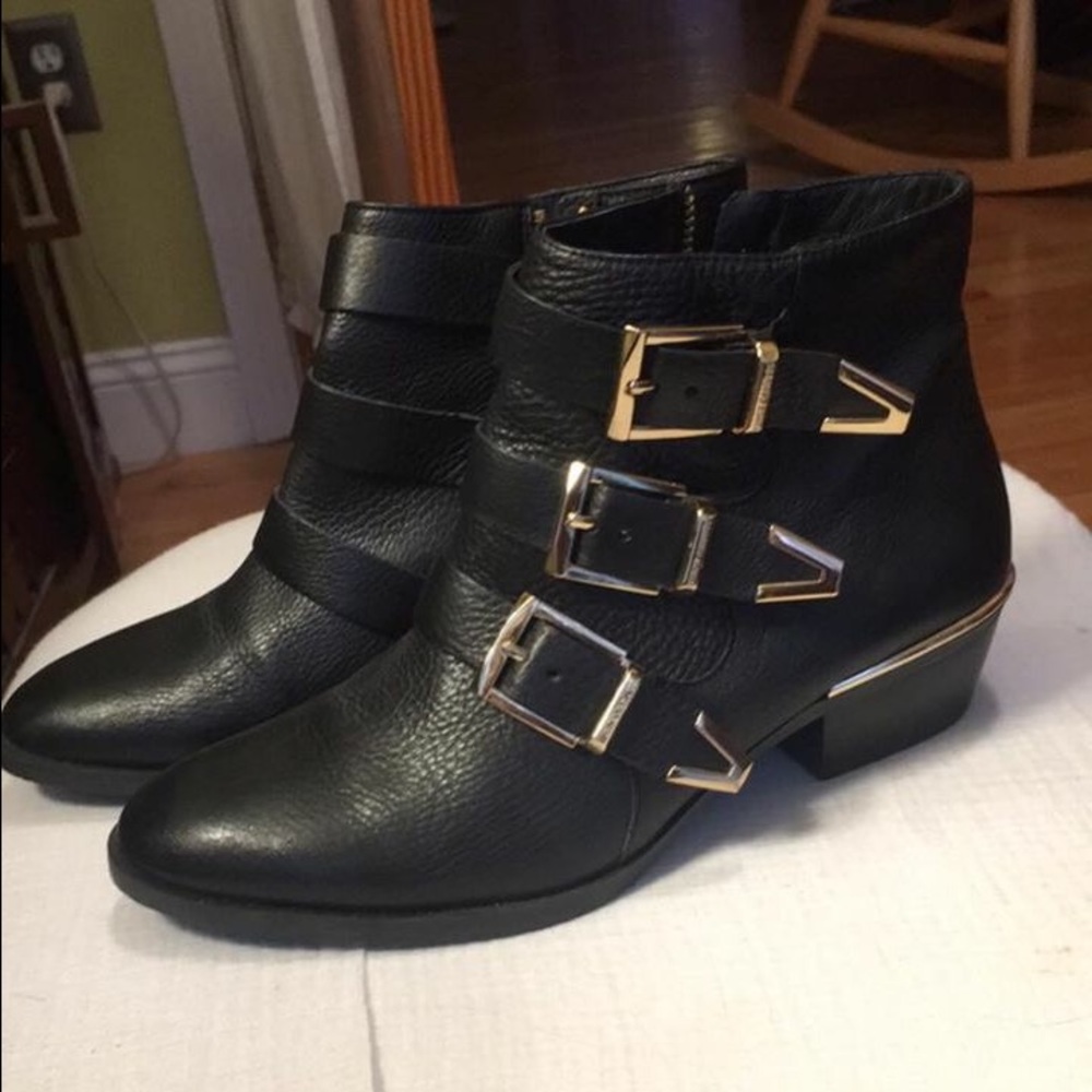 Vince Camuto black ankle booties