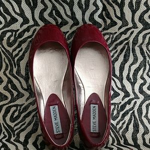 Steve Madden P-Heaven Red Ballerina Flats