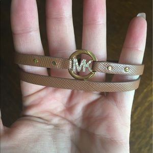 NWOT Michael Kors leather bracelet