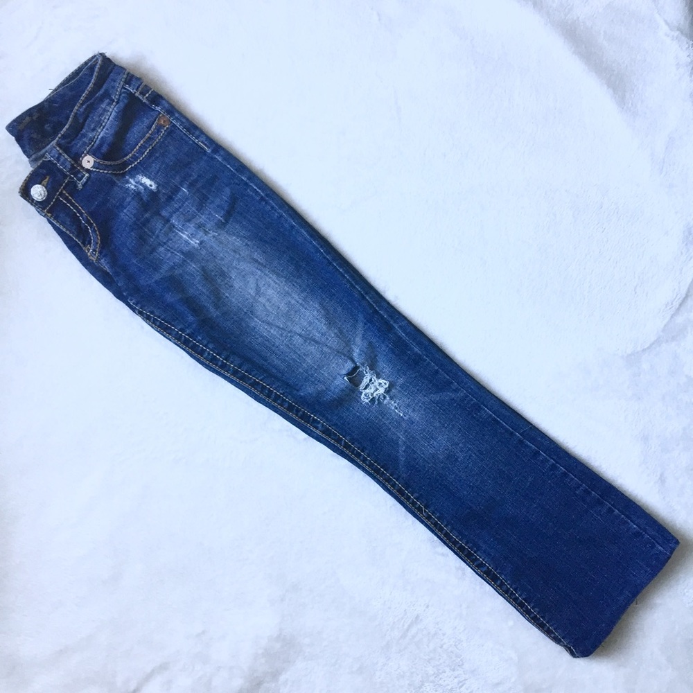❤️ Seven7 Distressed Bootcut Jeans