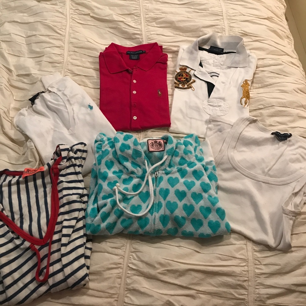 Lots of 6 items - Ralph Lauren Polo and Juicy