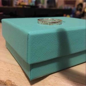 "I love you" Tiffany ring. Authentic. Never worn.
