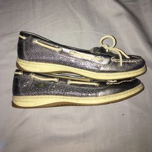 Silver Sperry's Topsiders