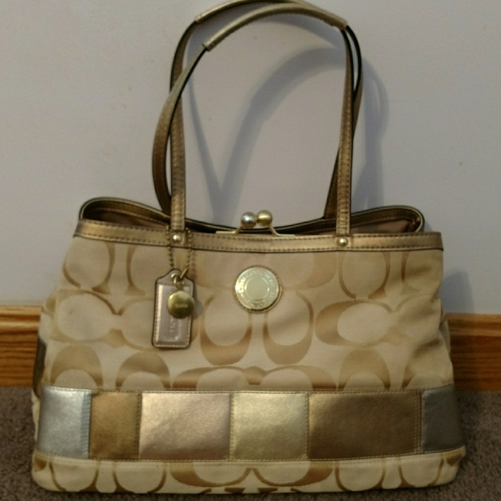 Multi-Tone COACH Shoulder Bag