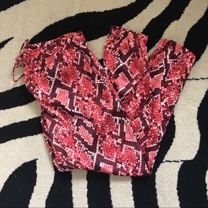 Like New Michael Kors Python Jogger Style Pant  12