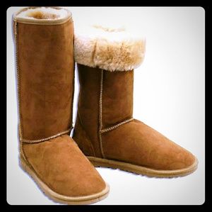 Chic Empire UGG Style Boots size 11 Chestnut Tall