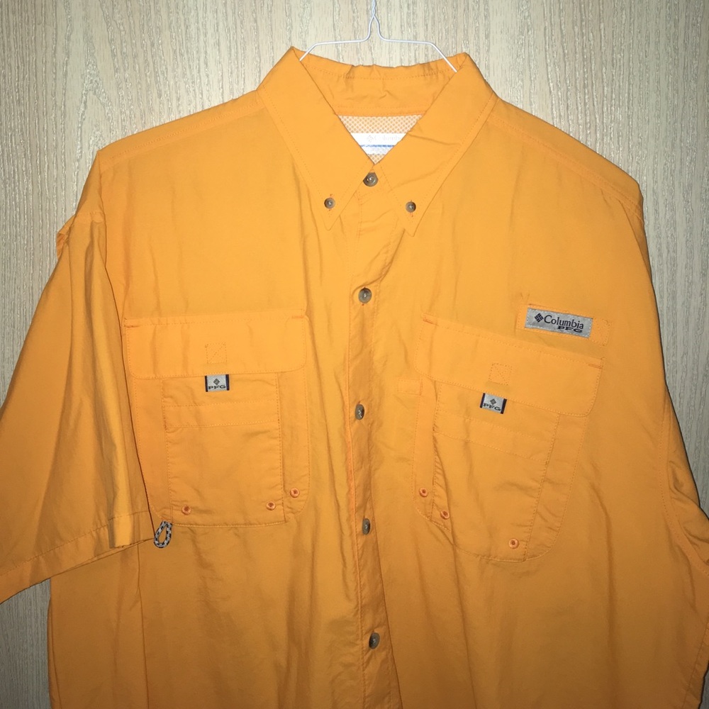 COLUMBIA PFG Shortsleeve, Large fishing shirt