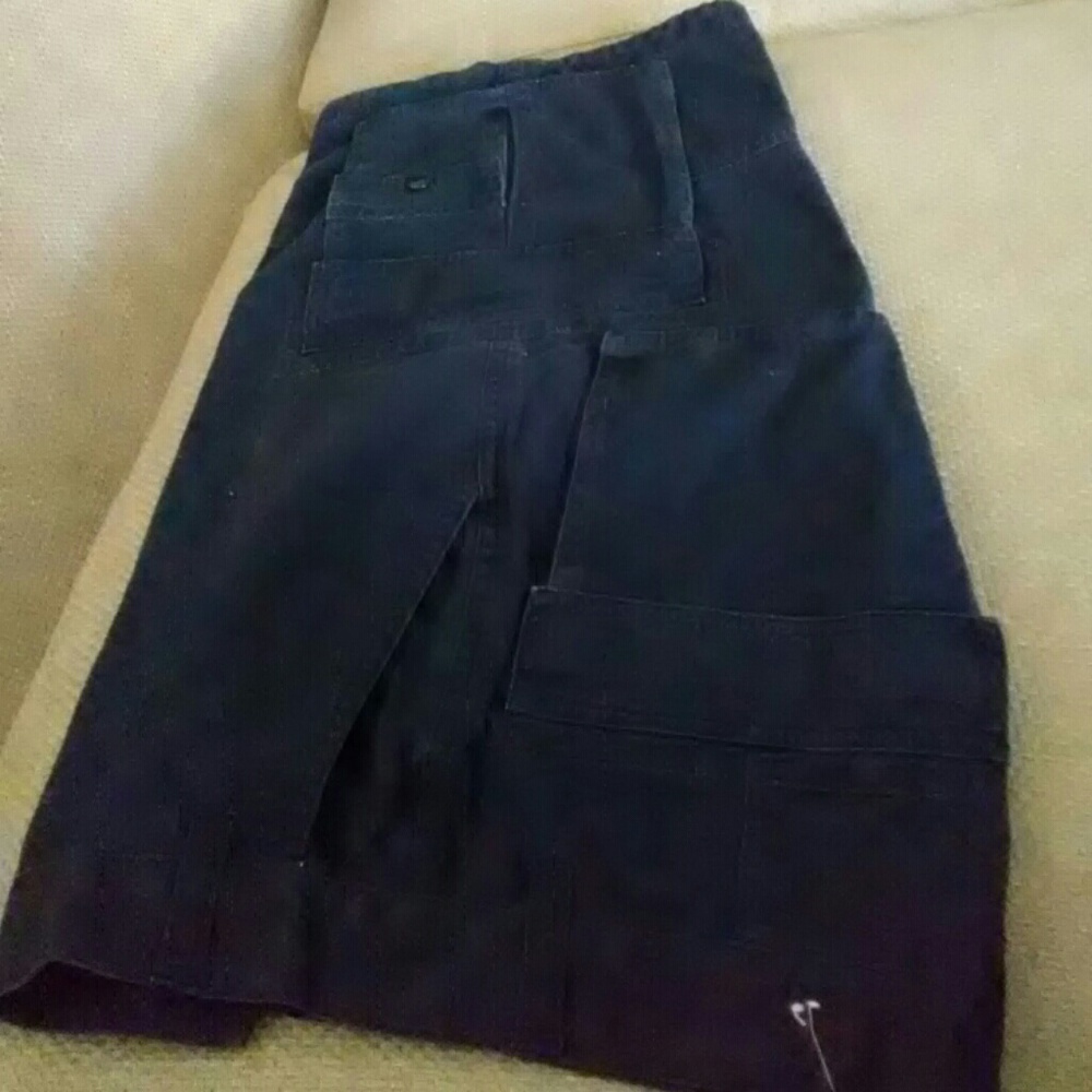 A navy Cargo pants