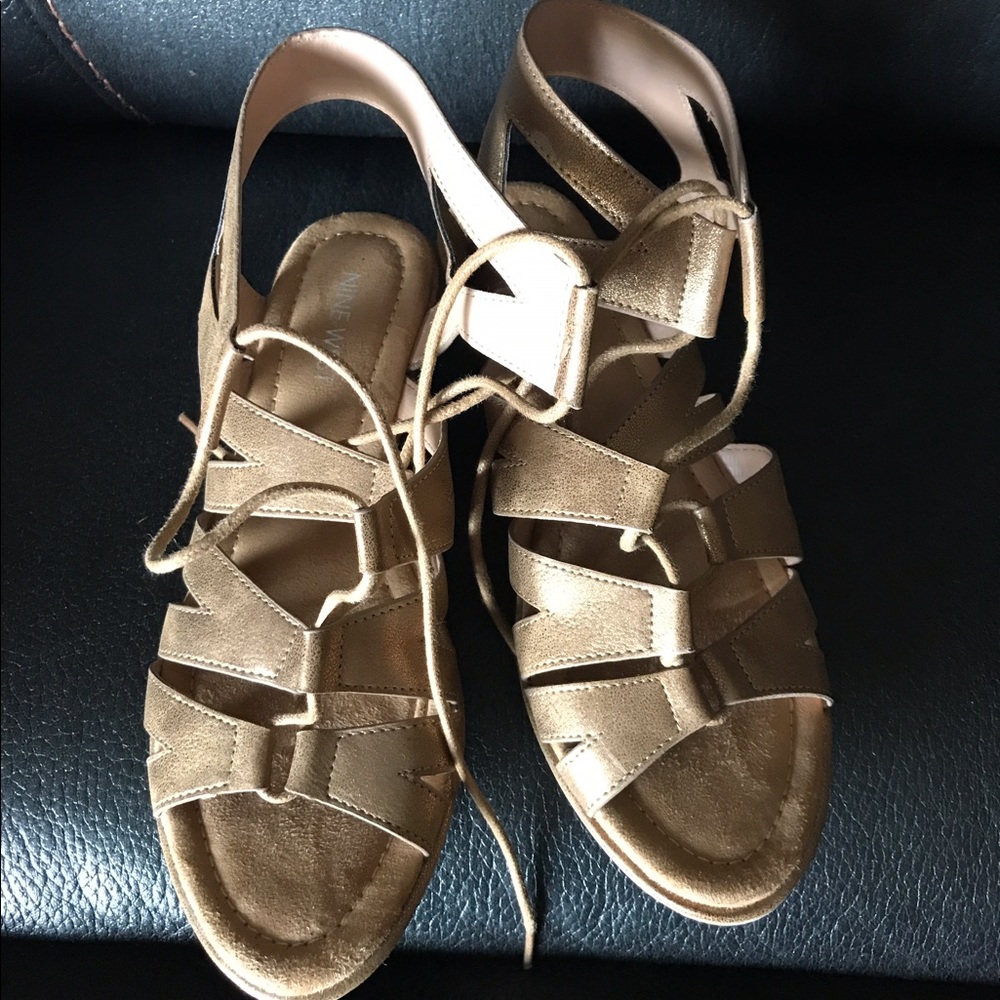 Gold sandals
