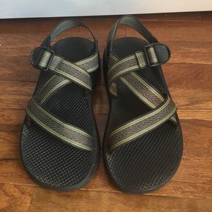 Green and Grey Men's Chacos