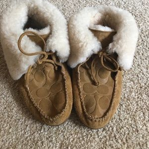 Coach slippers/ moccasins