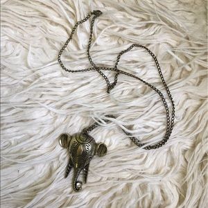 Gold Elephant Necklace