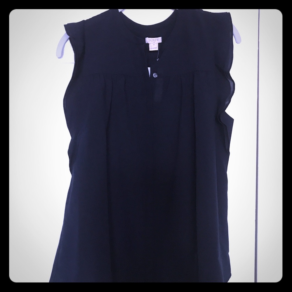 NWT J. Crew Flutter Sleeve Tank - Size 10