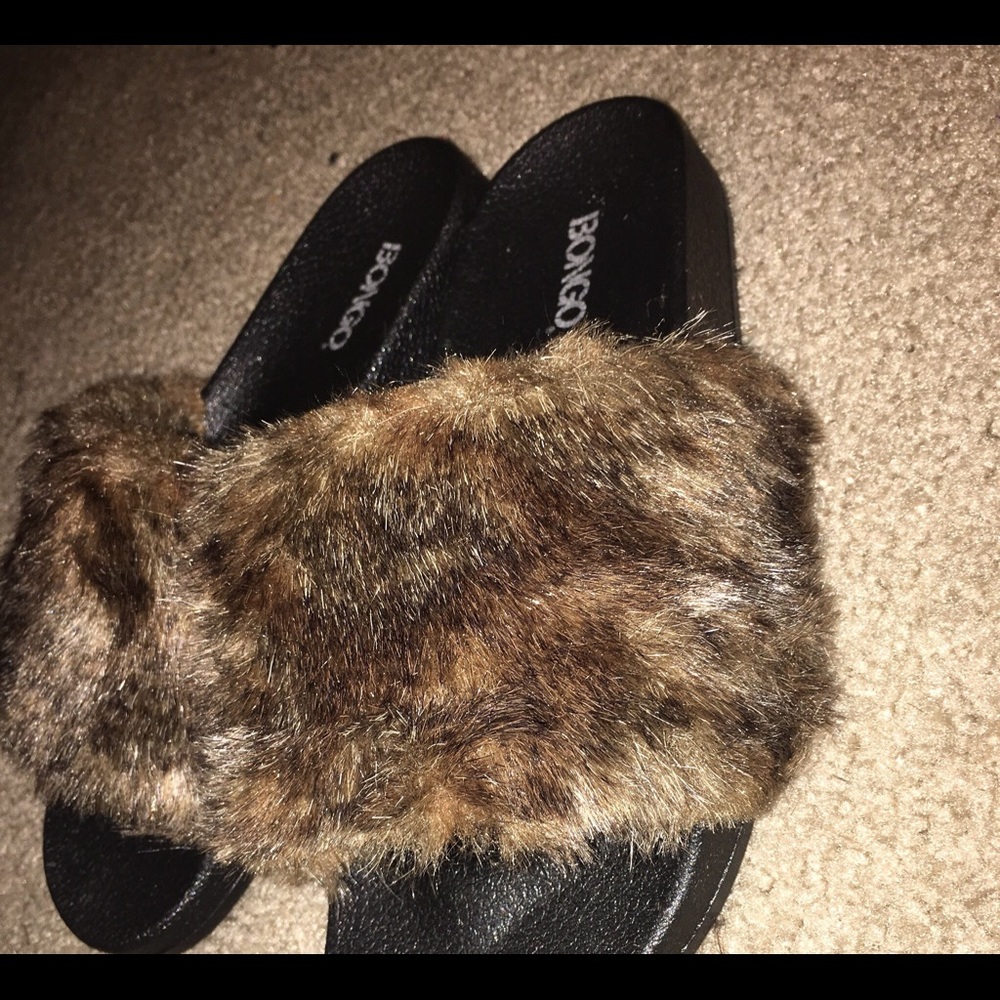 Women's Faux Fur Slides