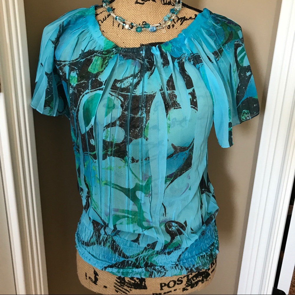 Body central sheer top