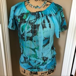 Body central sheer top