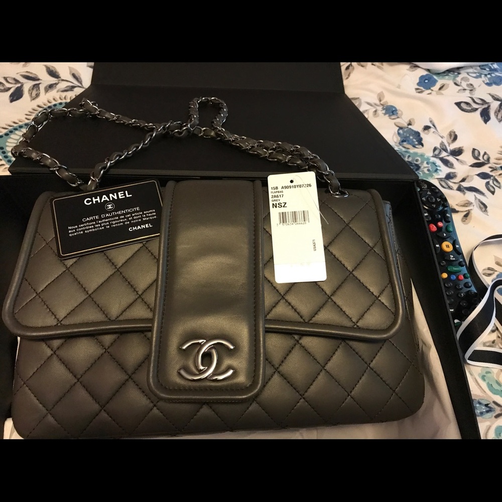 Chanel Flap Bag Grey