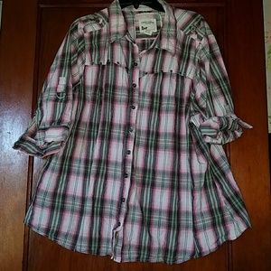 🔶🔶🔶Plus size plaid button down🔶🔶🔶
