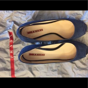 Prada Suede kitten-heel Pumps