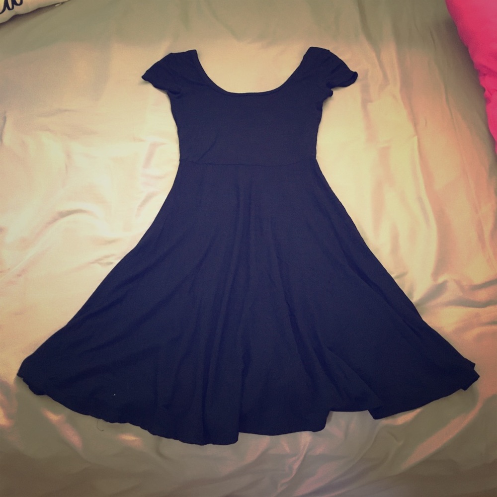 Black skater dress