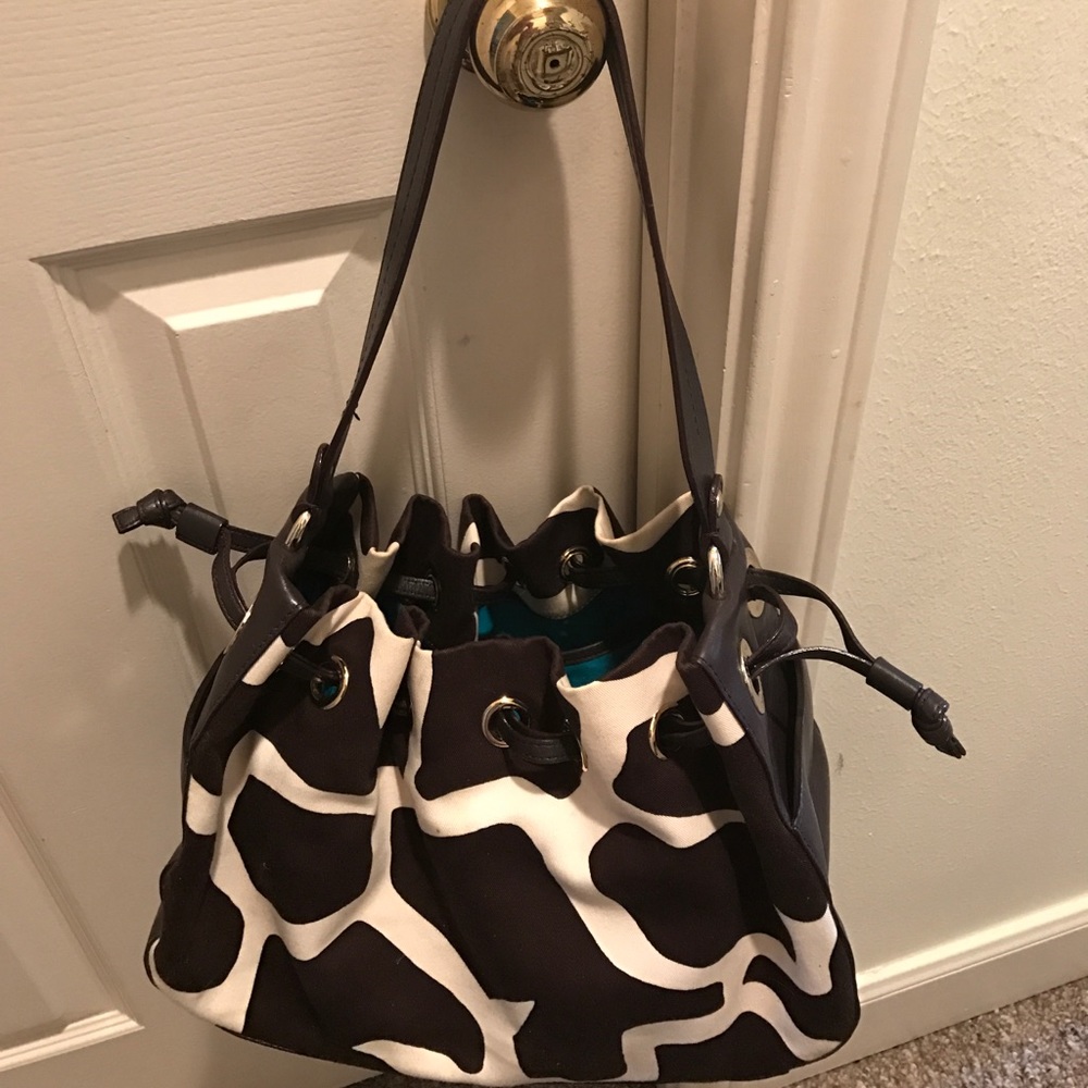 Offers❗️Kate Spade New Bag brown:cream.Teal inside