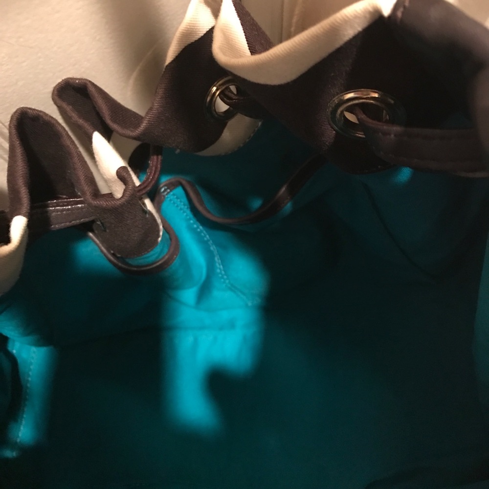 Offers❗️Kate Spade New Bag brown:cream.Teal inside - Picture 6 of 6
