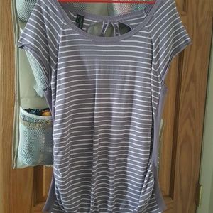 **LAST CHANCE** Purple and white striped tee