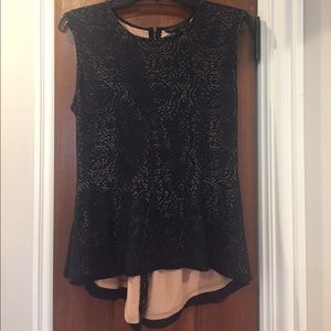 BCBG peplum top