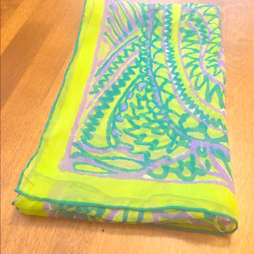 Vintage 1970's Vera Neumann Silk Scarf