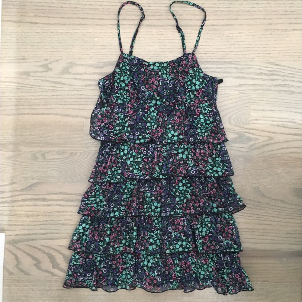Floral Tiered mini dress