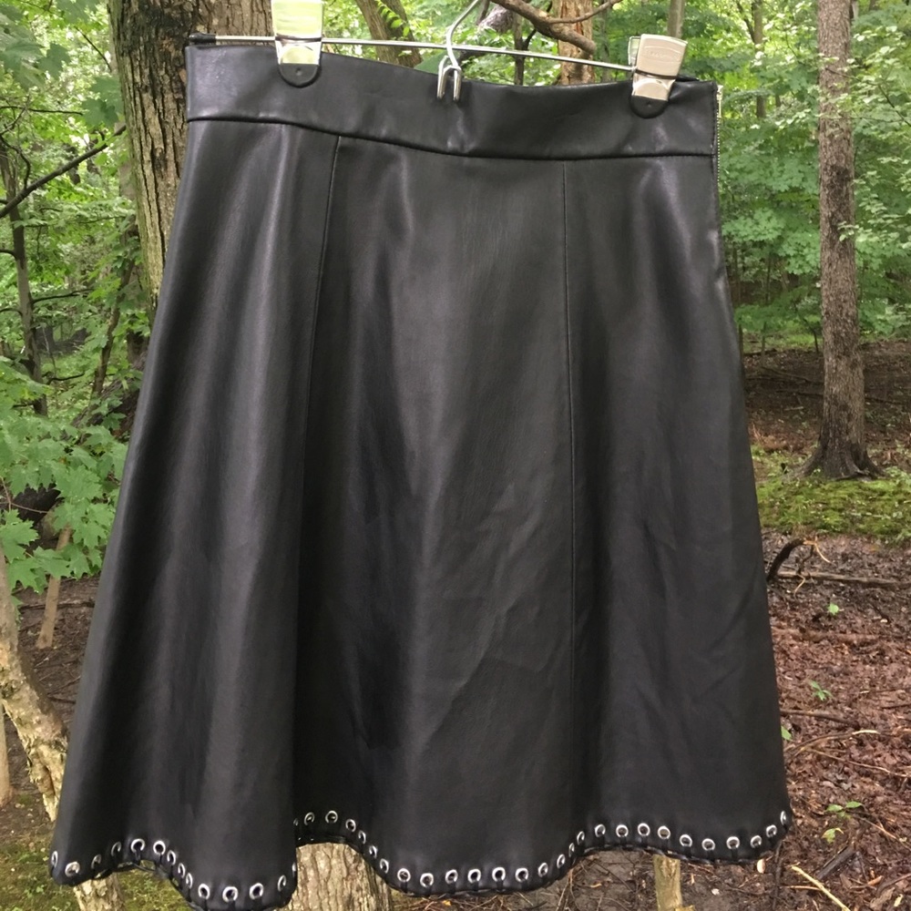 Zara new leather skirt from Barcelona!!
