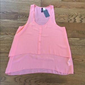 H &M SUMMER CORAL TANK