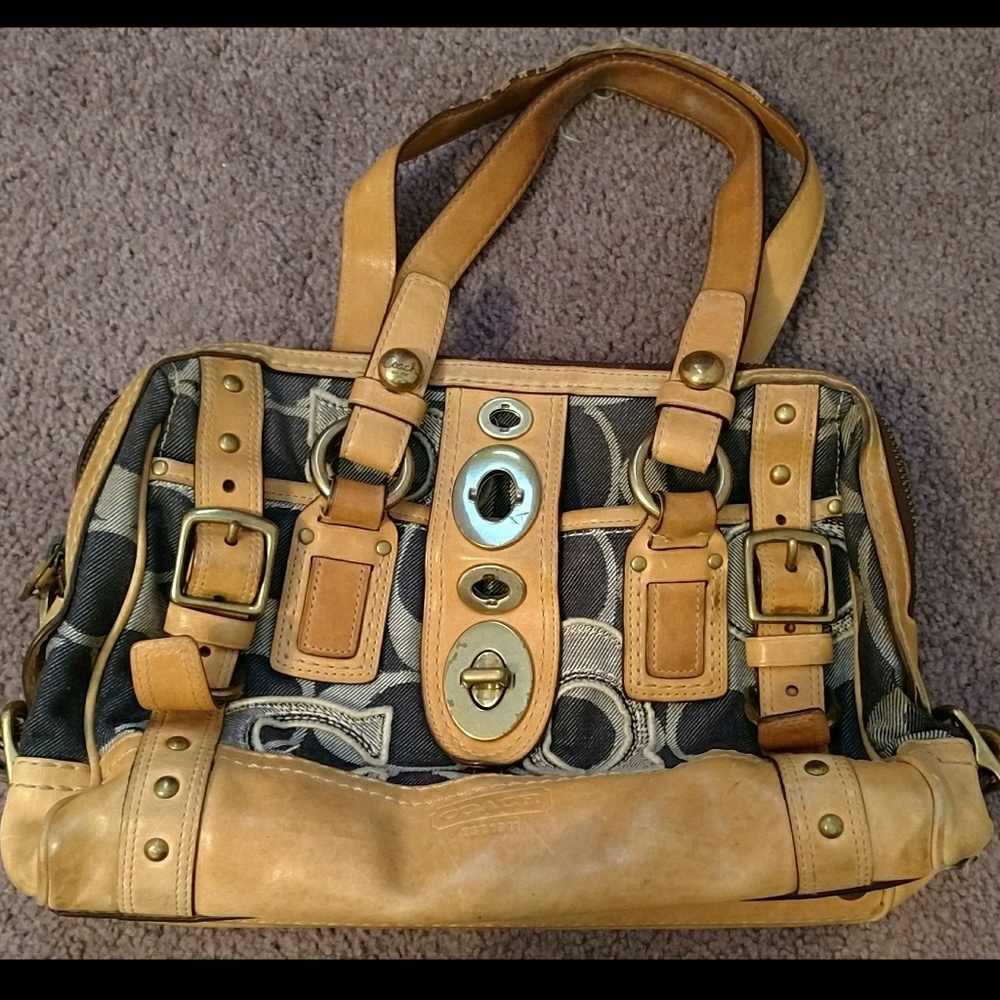 Demin COACH Shoulder Bag