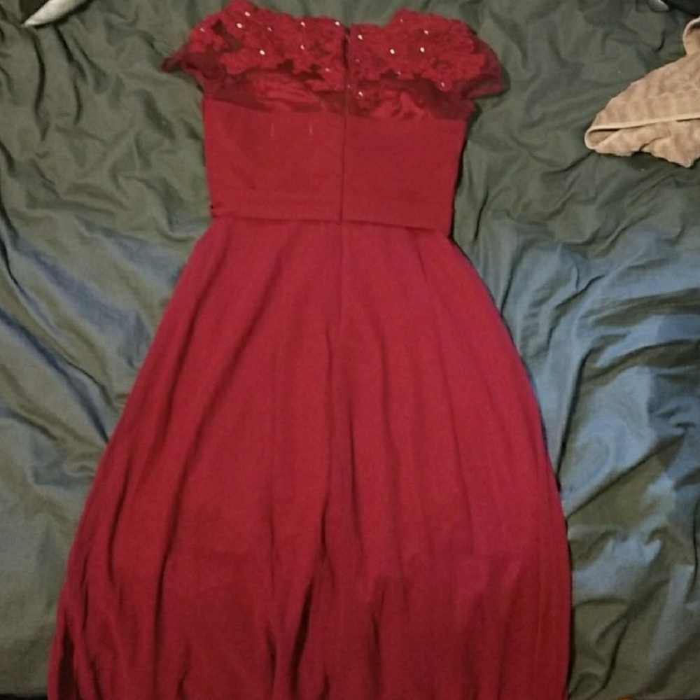 Burgundy formal dress