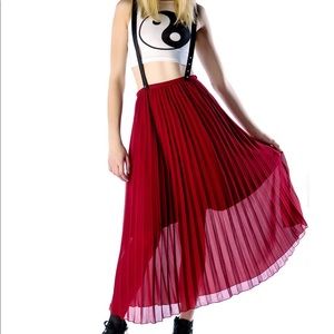 UNIF RARE SUSPENSION PLEATED SKIRT! ❣️