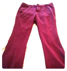 Maroon casual pants