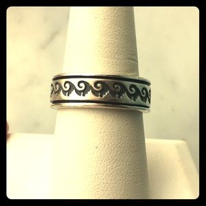 Men's .925 Sterling spinning ring