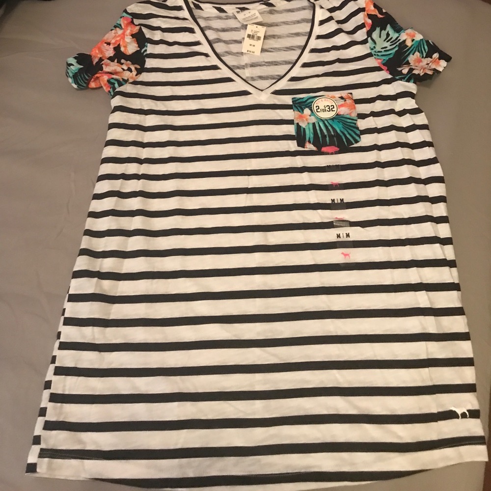 Victoria's Secret pink short sleeved shirt