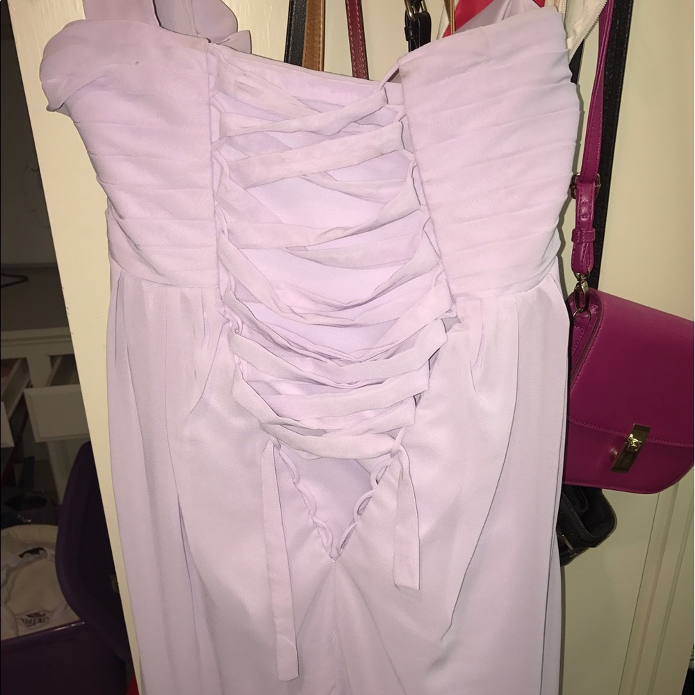 Light purple one strap prom dress - Picture 4 of 5