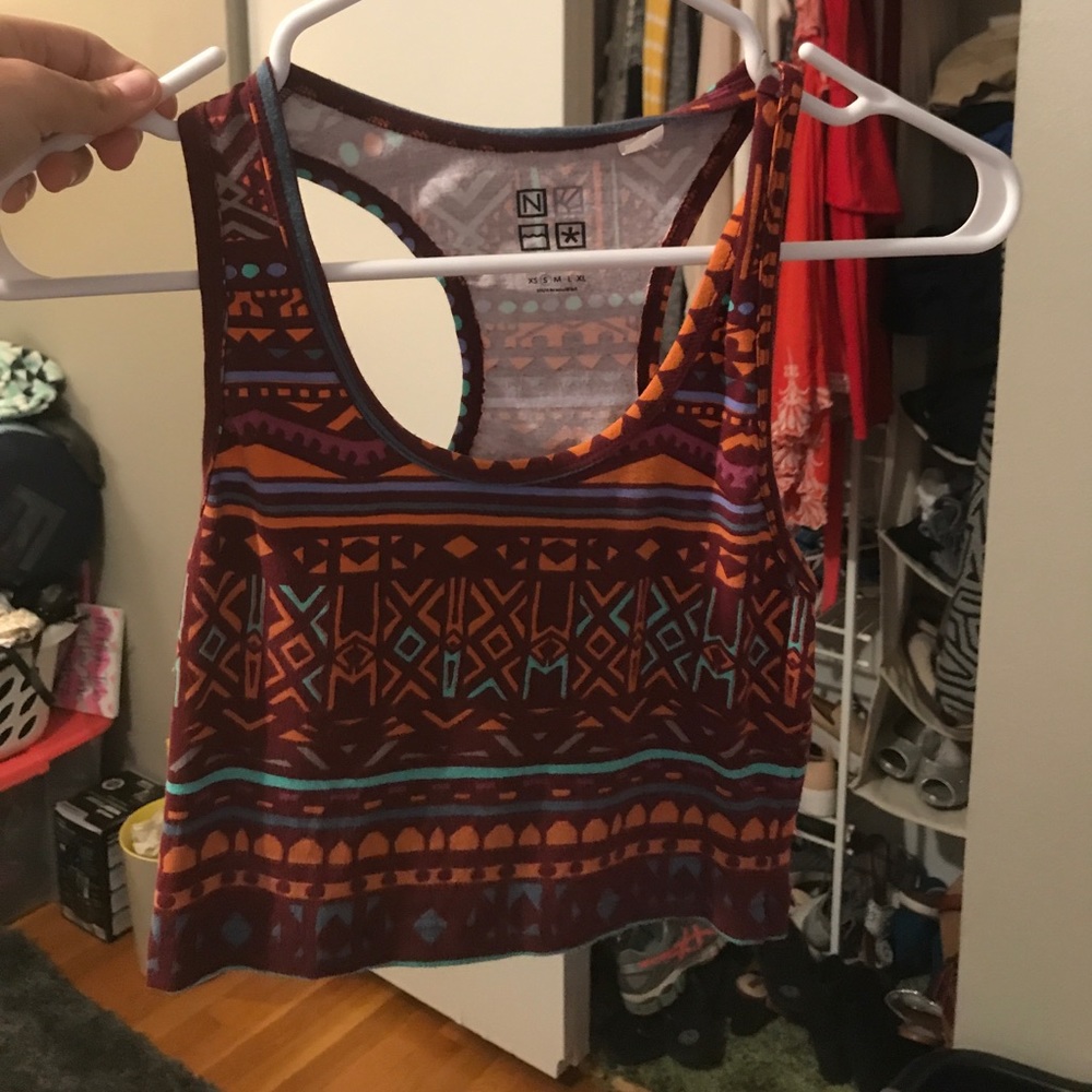 Aztec crop top from Pac Sun