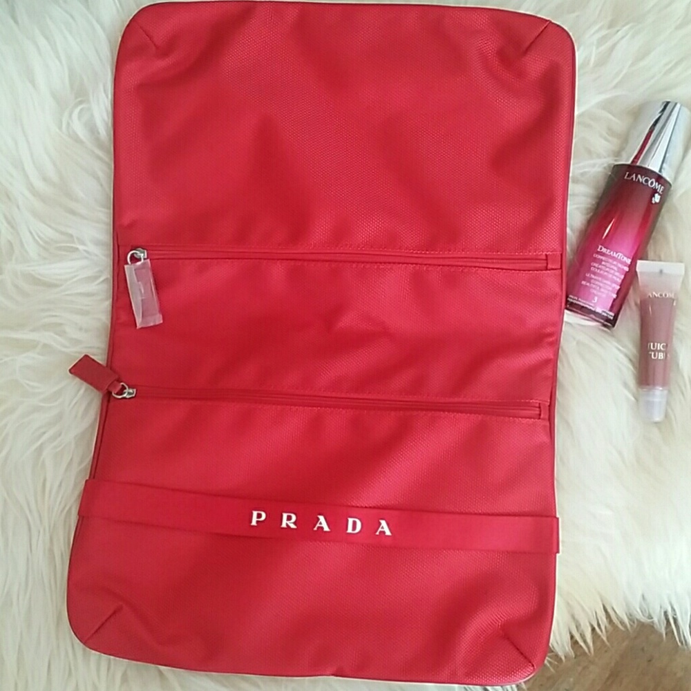 Prada Canvas Toiletry/Cosmetic Bag