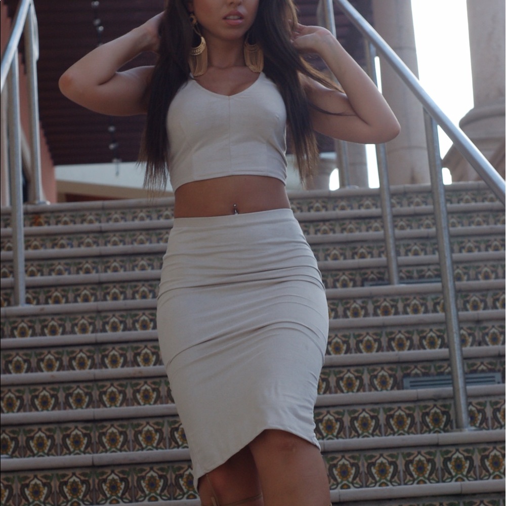 Sold as a set. Material is suede.